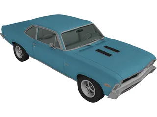 Chevrolet Nova SS (1970) 3D Model