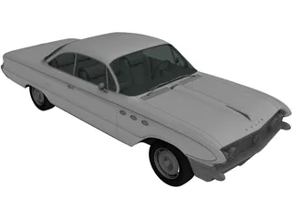 Buick LeSabre 2-door Hardtop (1961) 3D Model