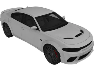 Dodge Charger SRT Hellcat (2023) 3D Model