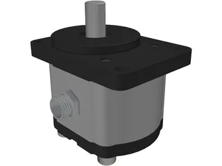 Hydraulic Gear Pump 3D Model