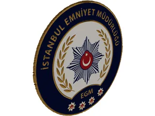 Istanbul Emniyet Mudurlugu Logo 3D Model