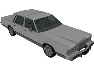 Lincoln Town Car (1989) 3D Model