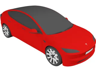 Tesla Model 3 (2024) 3D Model