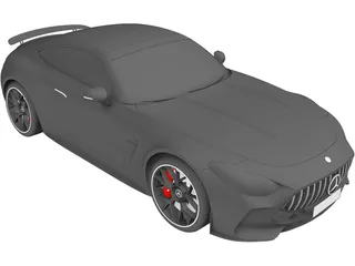 Mercedes-AMG GT Coupe (2024) 3D Model