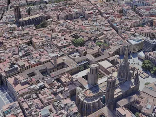 Barcelona City, Spain (2023) 3D Model