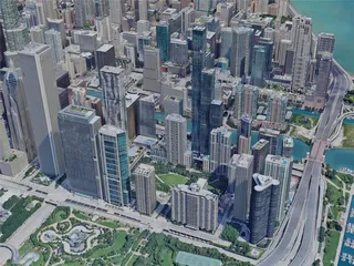 Chicago City, USA (2023) 3D Model