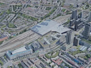 Rotterdam City, Netherlands (2023) 3D Model