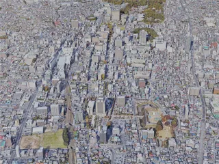 Utsunomiya City, Japan (2022) 3D Model