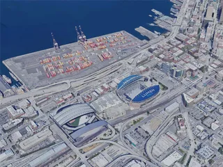 Seattle City, USA (2022) 3D Model