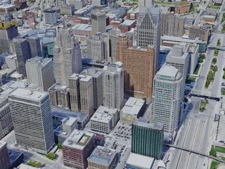 Detroit City, USA (2023) 3D Model