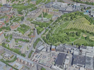 Glasgow City, UK (2023) 3D Model