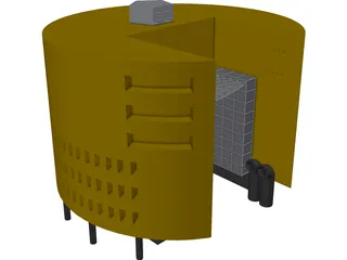 Tube Building 3D Model