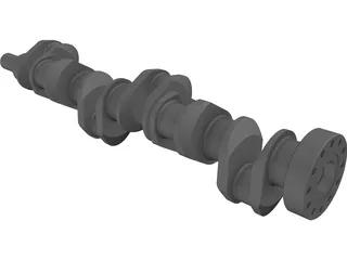 Crankshaft Cummins Diesel 3D Model