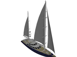 Yacht 3D Model