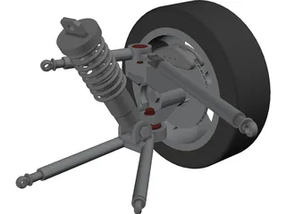 Racing Suspension 3D Model