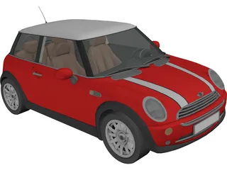 Mini Cooper 3D Model