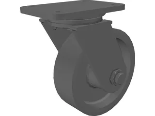 Caster Wheel 3D Model