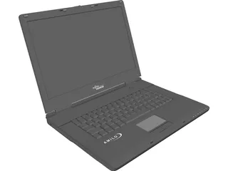 Fujitsu Siemens Amilo 1705 Laptop 3D Model