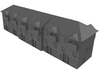 Apartment Building 3D Model