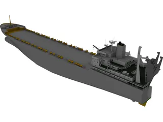 Tanker Ship 3D Model