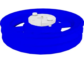 Pulley of 7.2 Inches Diameter 3D Model