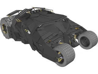 Batman Tumbler Car 3D Model