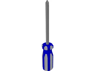 Phillips Head Screwdriver 3D Model