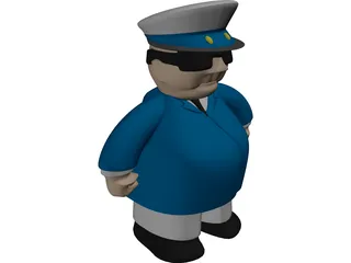 Captain 3D Model