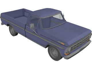 Ford Pickup (1977) 3D Model