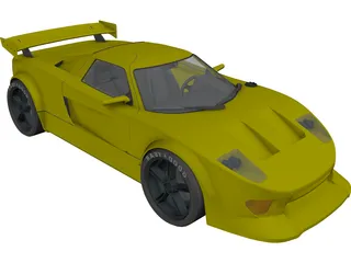 Ford GT 40 [Tuned] 3D Model