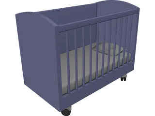 Baby cribe 3D Model