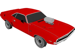 Dodge Challenger 383 Magnum 3D Model