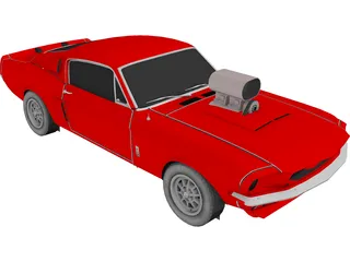 Ford Mustang Shelby Cobra G.T.500 3D Model