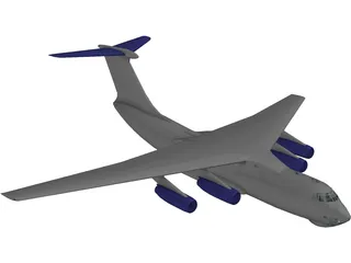 Ilyushin IL-76 Candid 3D Model