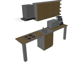 Kitchen Lineal 3D Model