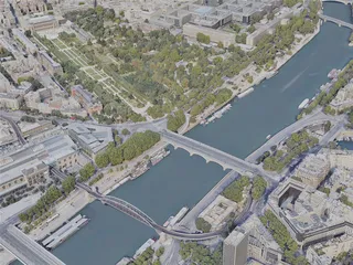 Paris City, France (2023) 3D Model