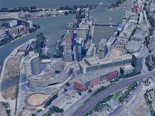 Dusseldorf City, Germany (2023) 3D Model