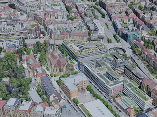 Stuttgart City, Germany (2023) 3D Model