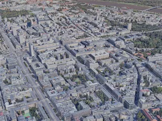 Warsaw City, Poland (2022) 3D Model