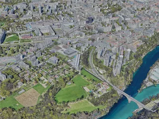 Geneva City, Switzerland (2023) 3D Model