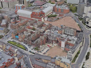 Leeds City, UK (2023) 3D Model