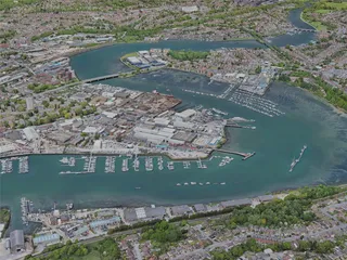 Southampton City, UK (2023) 3D Model