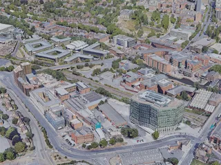 Nottingham City, UK (2022) 3D Model