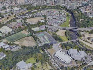 Sendai City, Japan (2022) 3D Model