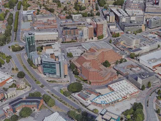 Sheffield City, UK (2022) 3D Model