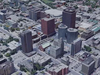Hamilton City, ON, Canada (2023) 3D Model