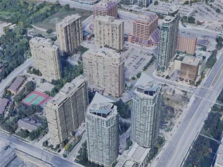 Mississauga City, ON, Canada (2023) 3D Model