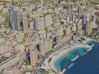 Monaco City, Monaco (2023) 3D Model