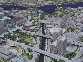 Ottawa City, Canada (2023) 3D Model