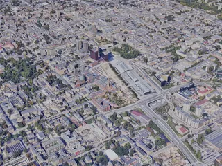 Lodz City, Poland (2023) 3D Model